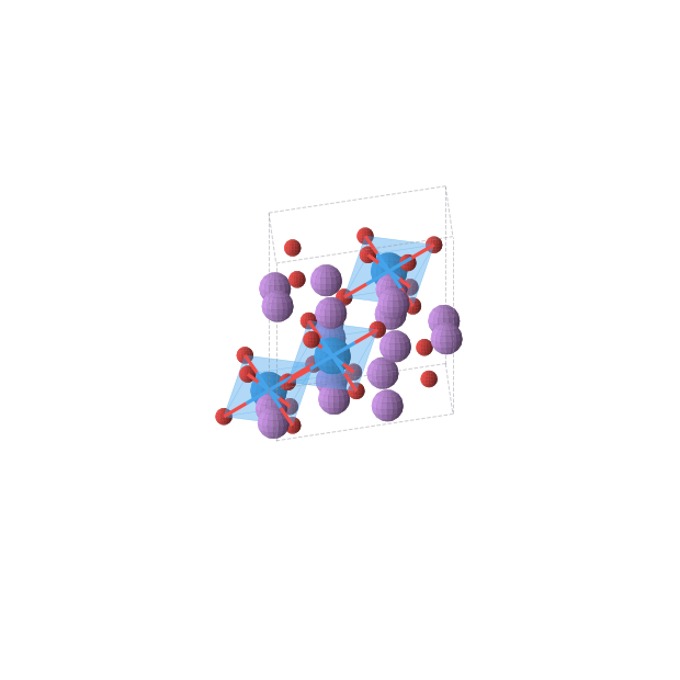 Crystal structure of Li6UO6 (trigonal, R-3m (No. 166))