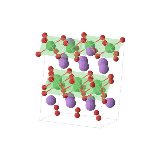 Crystal structure of Li7Ni5O12 (monoclinic, C2 (No. 5))