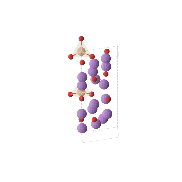 Crystal structure of Li8SiO6 (hexagonal, P63cm (No. 185))
