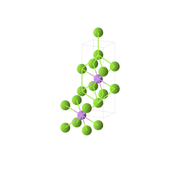 Crystal structure of LiMg2 (tetragonal, I4/mmm (No. 139))