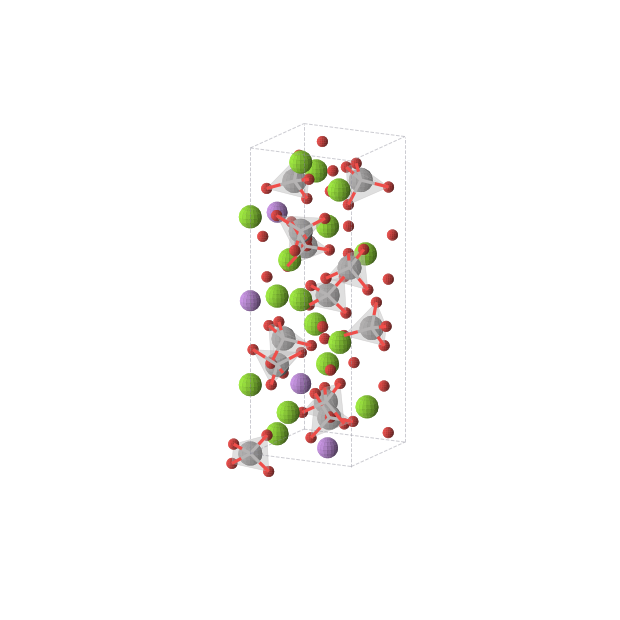Crystal structure of Li2Mg8O24V6 (tetragonal, I-42d (No. 122))