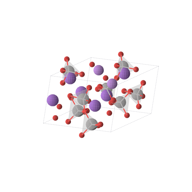 Crystal structure of Na3LiV4O12 (monoclinic, C2 (No. 5))