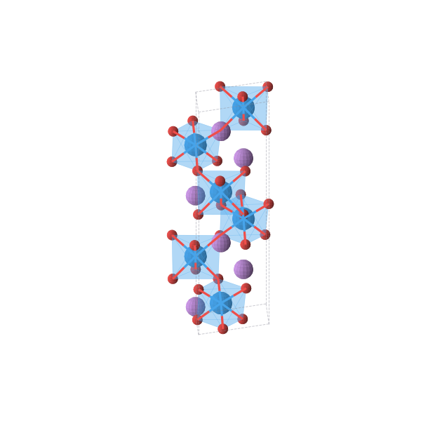 Crystal structure of LiUO3 (trigonal, R3c (No. 161))