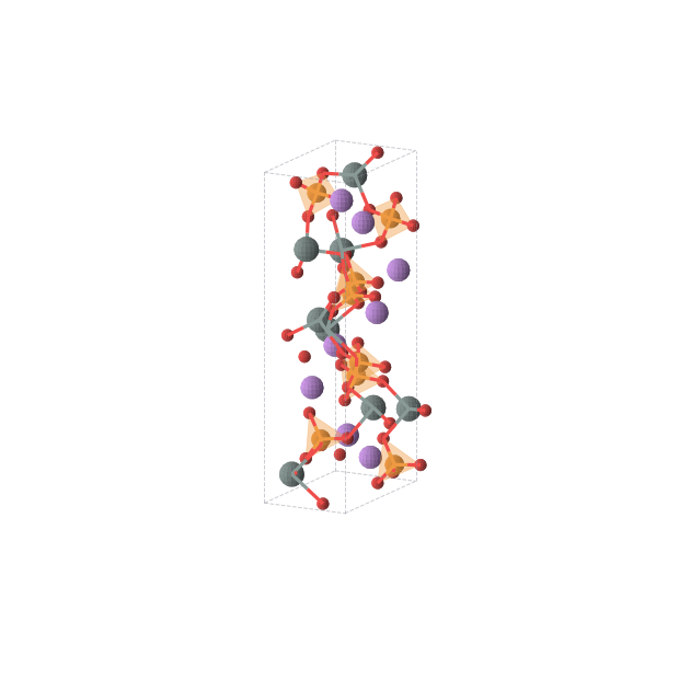 Crystal structure of LiSnPO4 (orthorhombic, Pna21 (No. 33))