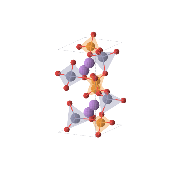 Crystal structure of LiO4PZn (orthorhombic, Pna21 (No. 33))