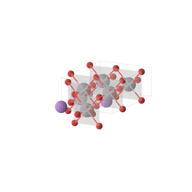 Crystal structure of LiV3O4 (orthorhombic, Cmmm (No. 65))