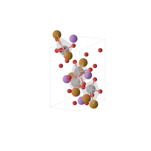 Crystal structure of Li4O20Te4V4 (orthorhombic, P212121 (No. 19))