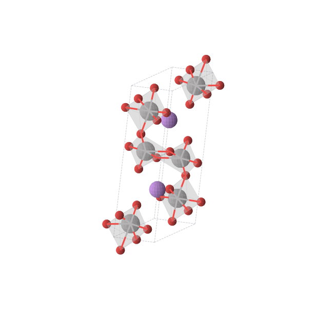 Crystal structure of LiV3O8 (monoclinic, P21/m (No. 11))