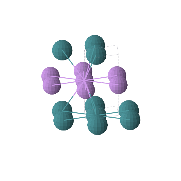 Crystal structure of LiRh (hexagonal, P-6m2 (No. 187))