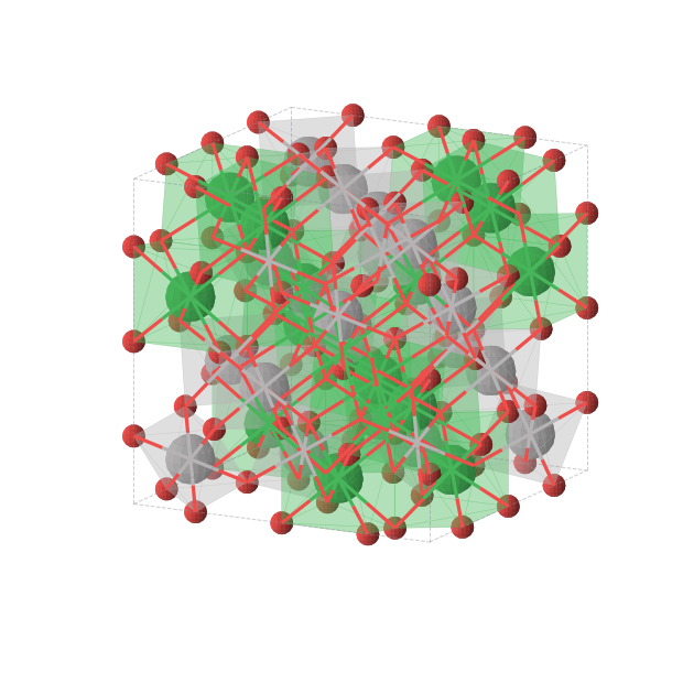 Crystal structure of Lu2V2O7 (cubic, Fd-3m (No. 227))