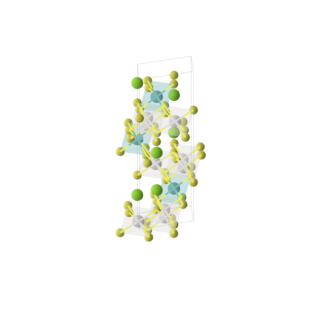 Crystal structure of Mg2MoS8Sc3 (trigonal, R-3m (No. 166))