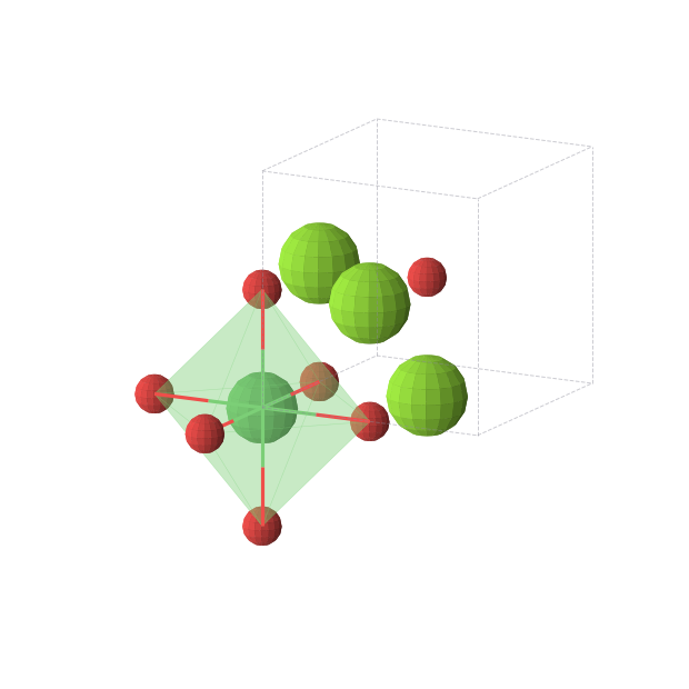 Crystal structure of Mg3NiO4 (cubic, Pm-3m (No. 221))