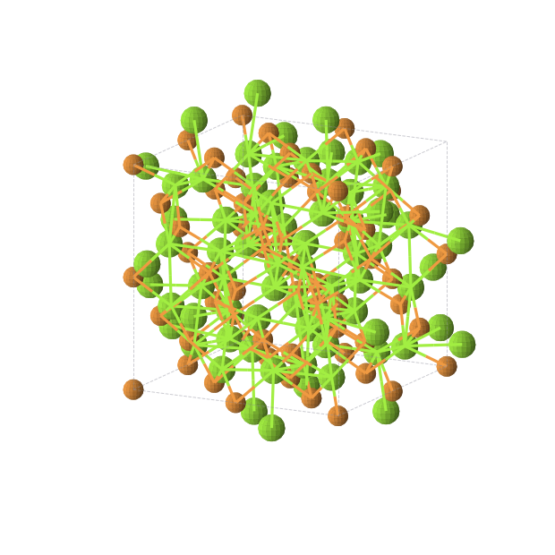 Crystal structure of Mg3P2 (cubic, Ia-3 (No. 206))