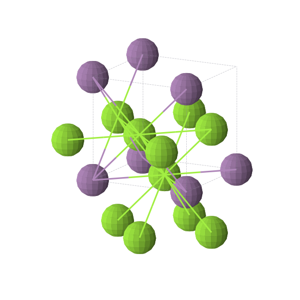 Crystal structure of Mg3Sb (cubic, Pm-3m (No. 221))