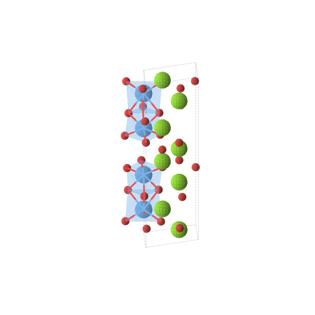 Crystal structure of Mg4Ta2O9 (trigonal, P-3c1 (No. 165))