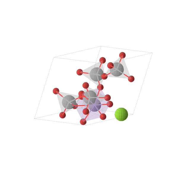 Crystal structure of MgMnV4O12 (triclinic, P1 (No. 1))