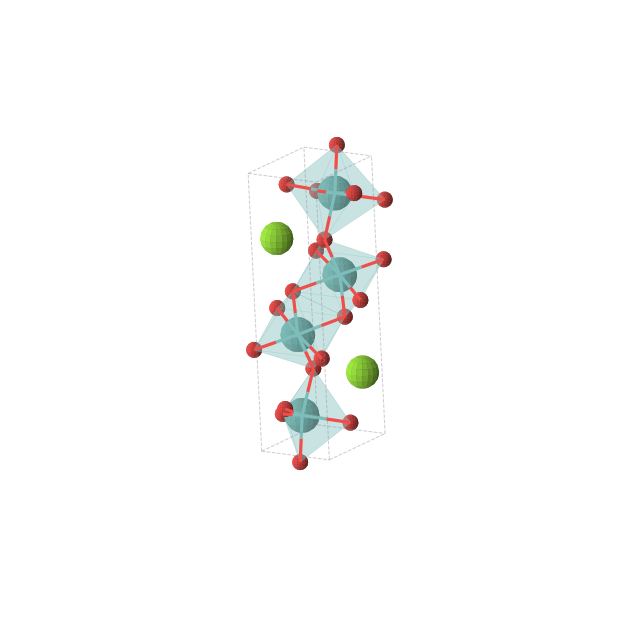 Crystal structure of MgMo2O5 (triclinic, P1 (No. 1))