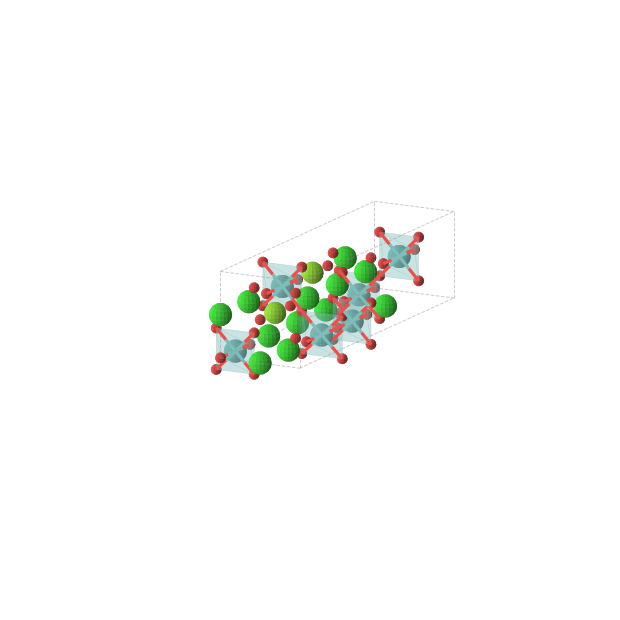Crystal structure of Sr6MgMo3O14 (orthorhombic, Amm2 (No. 38))