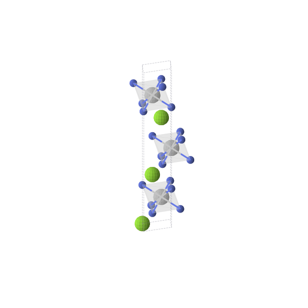 Crystal structure of MgTiN2 (trigonal, R-3m (No. 166))