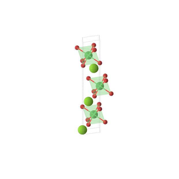 Crystal structure of MgNiO2 (trigonal, R-3m (No. 166))