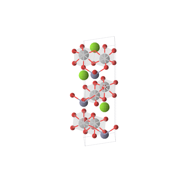 Crystal structure of MgTi2ZnO6 (trigonal, R3 (No. 146))