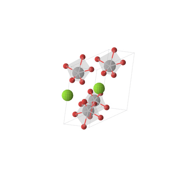 Crystal structure of MgV2O6 (monoclinic, C2/m (No. 12))