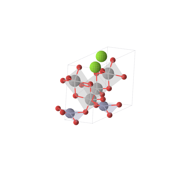 Crystal structure of MgV2ZnO6 (monoclinic, Cm (No. 8))