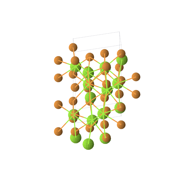 Crystal structure of MgP (trigonal, R32 (No. 155))