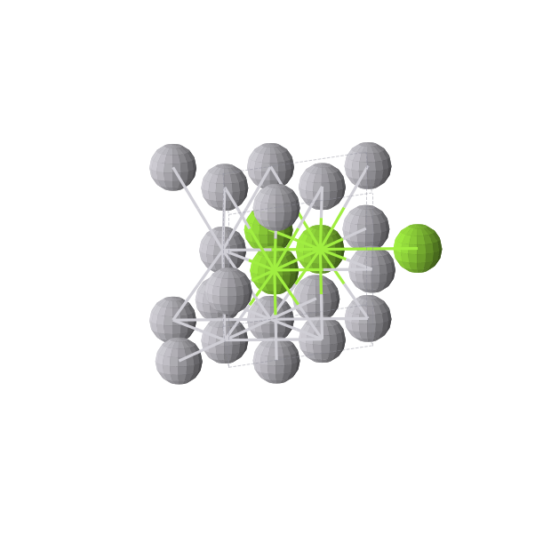 Crystal structure of MgPt2 (hexagonal, P-62m (No. 189))