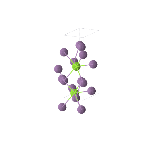Crystal structure of MgSb3 (orthorhombic, Imm2 (No. 44))