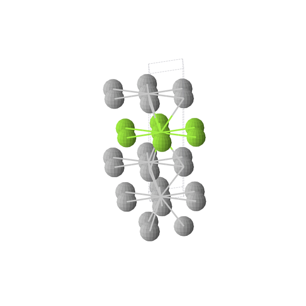 Crystal structure of MgTi3 (hexagonal, P-6m2 (No. 187))