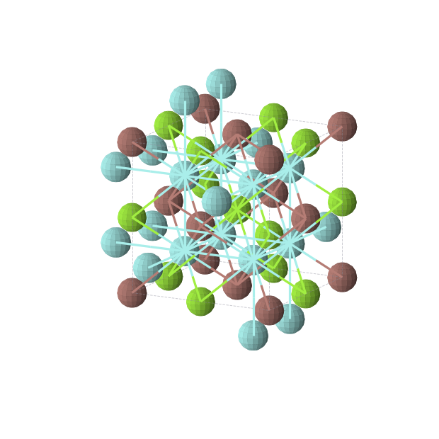 Crystal structure of MgTlY2 (cubic, Fm-3m (No. 225))