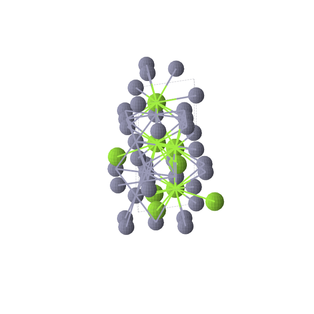 Crystal structure of MgZn2 (hexagonal, P63/mmc (No. 194))
