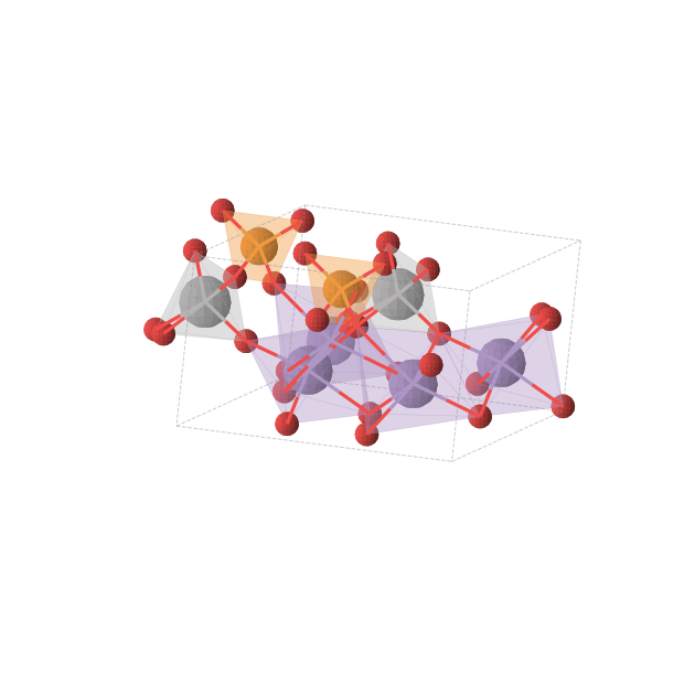 Crystal structure of Mn2VPO7 (monoclinic, Cm (No. 8))