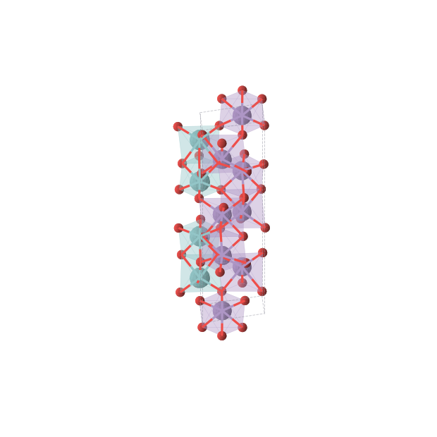 Crystal structure of Mn8Nb4O18 (trigonal, P-3c1 (No. 165))