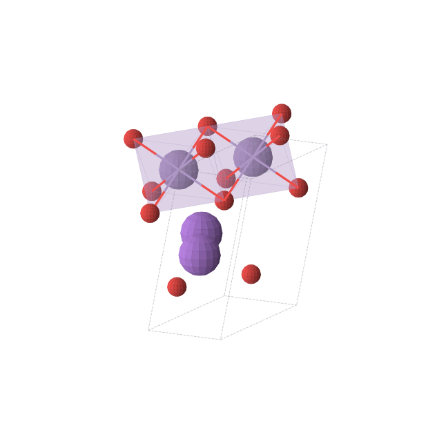 Crystal structure of NaMnO2 (monoclinic, C2/m (No. 12))