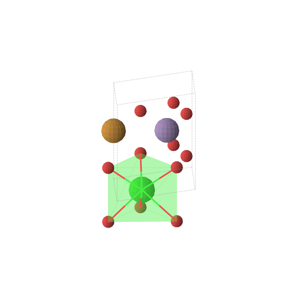 Crystal structure of MnO6SrTe (hexagonal, P-6 (No. 174))