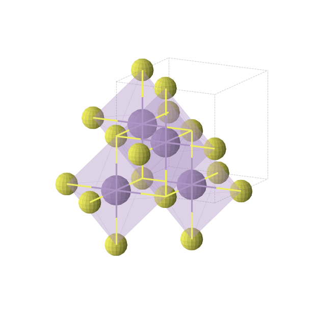 Crystal structure of MnS (cubic, Fm-3m (No. 225))