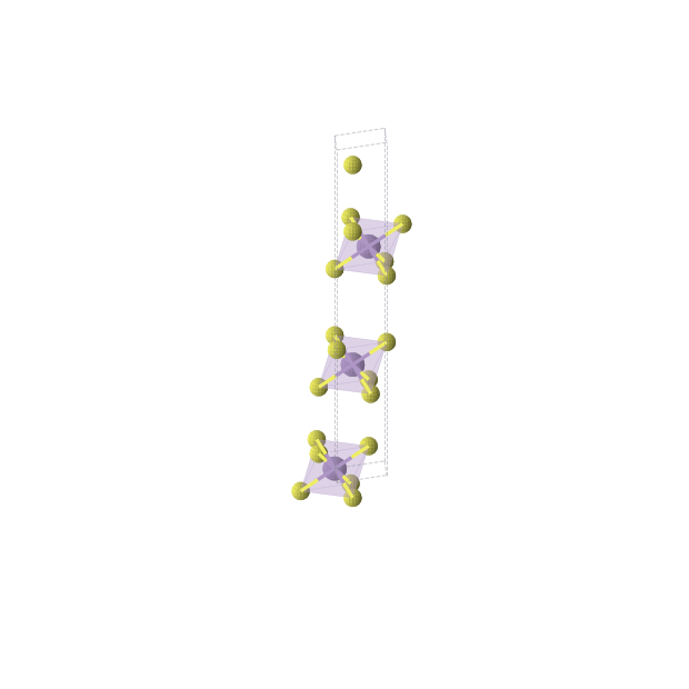 Crystal structure of MnS2 (trigonal, R-3m (No. 166))