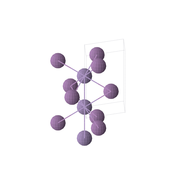 Crystal structure of MnSb (hexagonal, P63/mmc (No. 194))