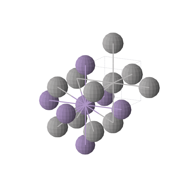 Crystal structure of MnV (cubic, Pm-3m (No. 221))