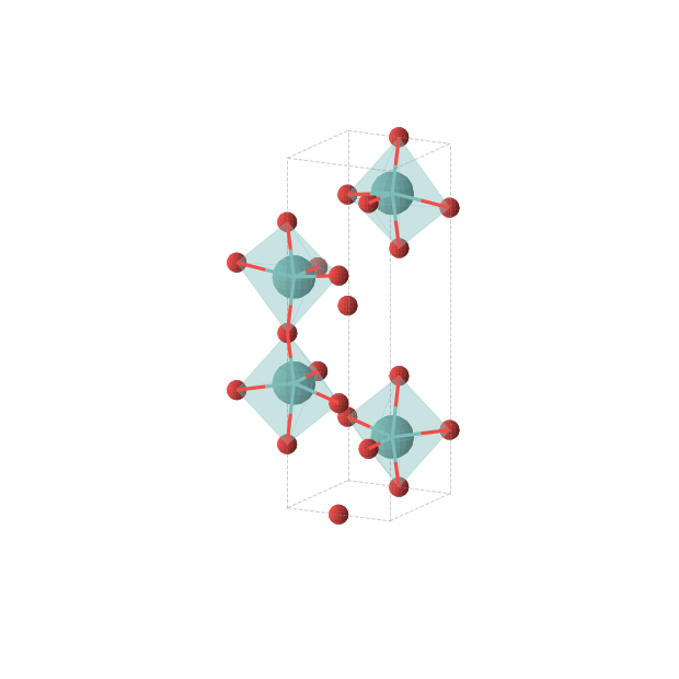 Crystal structure of Mo2O5 (orthorhombic, Pmmn (No. 59))