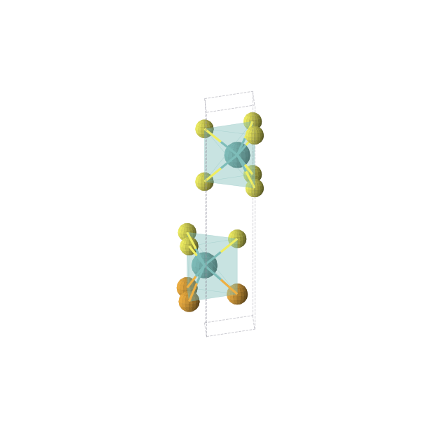 Crystal structure of Mo2SeS3 (trigonal, P3m1 (No. 156))