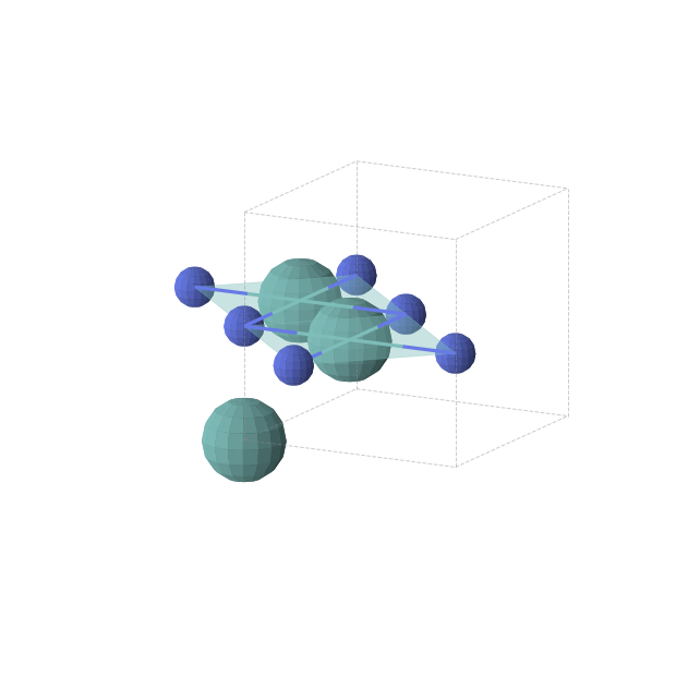 Crystal structure of Mo3N2 (tetragonal, P4/mmm (No. 123))