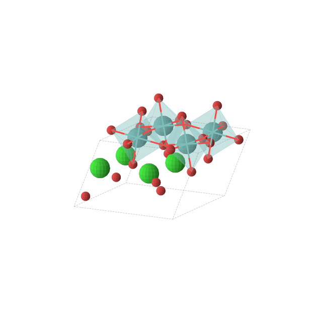 Crystal structure of SrMoO3 (monoclinic, C2/m (No. 12))