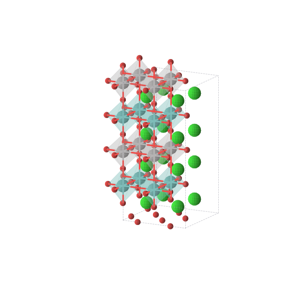 Crystal structure of Sr2VMoO6 (orthorhombic, Fmm2 (No. 42))