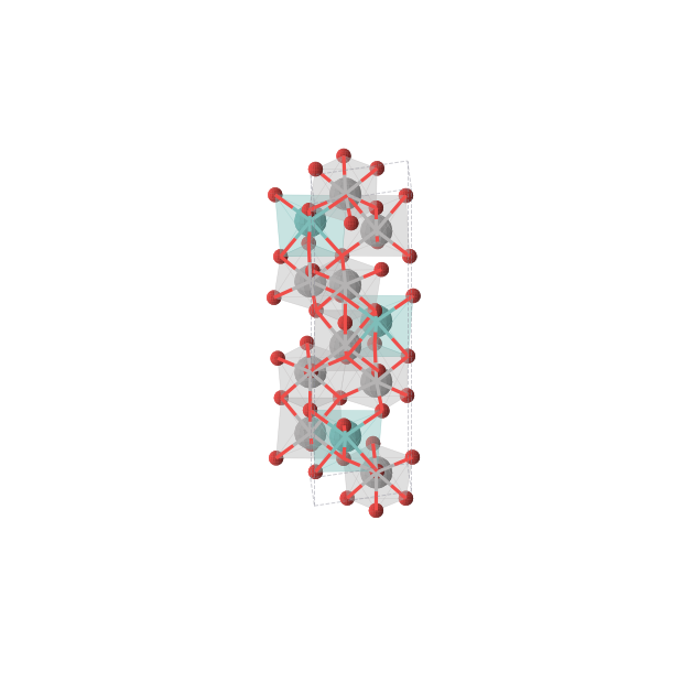 Crystal structure of V3MoO6 (trigonal, R3 (No. 146))