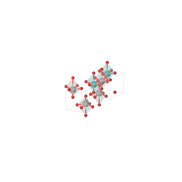 Crystal structure of V2MoO8 (monoclinic, Cm (No. 8))