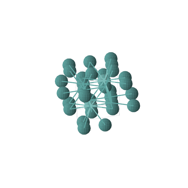 Crystal structure of MoRu3 (hexagonal, P63/mmc (No. 194))