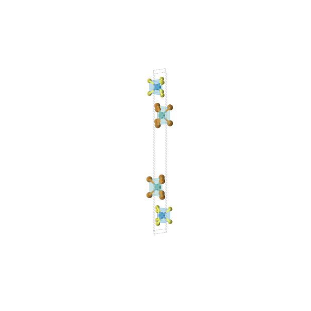 Crystal structure of MoS2Te2W (trigonal, P3m1 (No. 156))